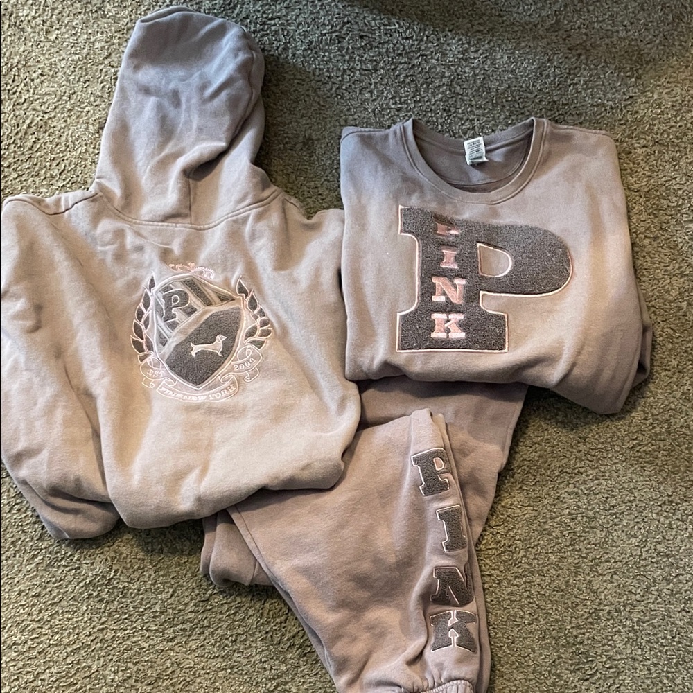 PINK Victoria's Secret Millennial 2000’s Collection Track Suit Set